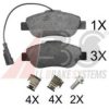 A.B.S. 37594 OE Brake Pad Set, disc brake